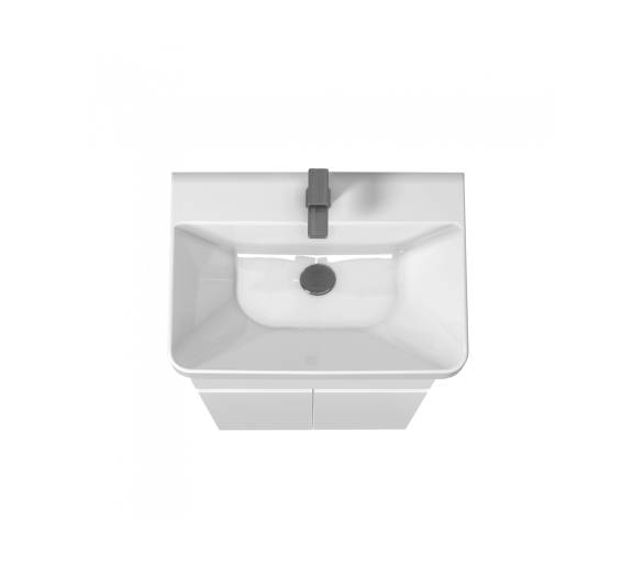 Тумба в ванную напольная MDD City White 70 с умывальником Vivace 70