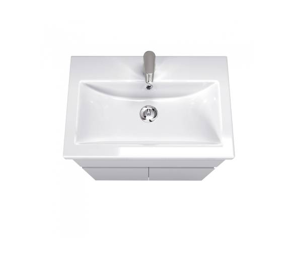 Тумба в ванную напольная MDD City White 70 с умывальником Cosmo 70