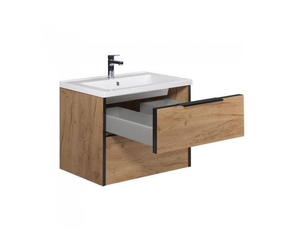 Тумба в ванную подвесная MDD Line Craft 60 с умывальником Cosmo 60