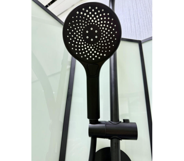 Душовий бокс Veronis BN-10-90 black 90х90х225 без даху