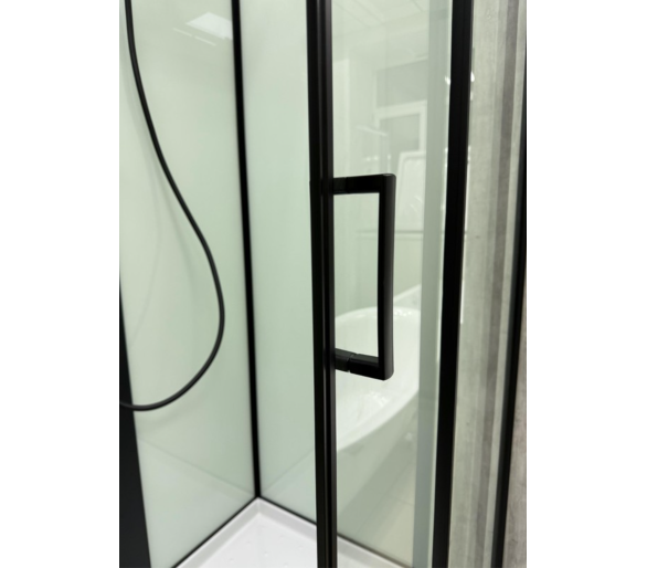 Душовий бокс Veronis BN-10-90 black 90х90х225 без даху