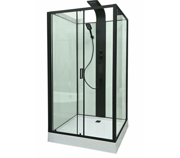 Душовий бокс Veronis BN-11-120 black 120х90х235 без даху