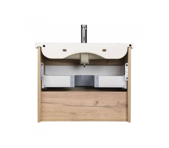 Тумба у ванну підвісна MDD Oslo Wood 70 з умивальником Creavit ID-70