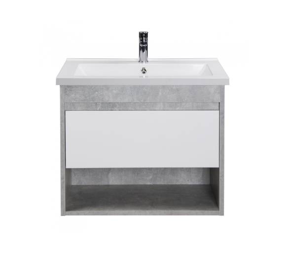 Тумба в ванную подвесная MDD Oslo Loft 70 с умывальником Cosmo 70