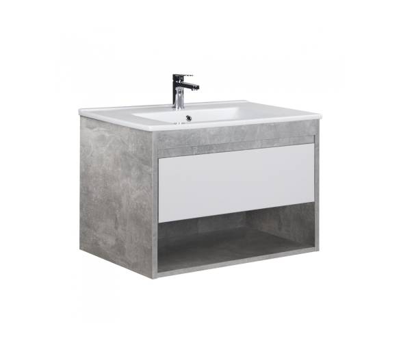 Тумба у ванну підвісна MDD Oslo Loft 80 з умивальником Creavit SU-80