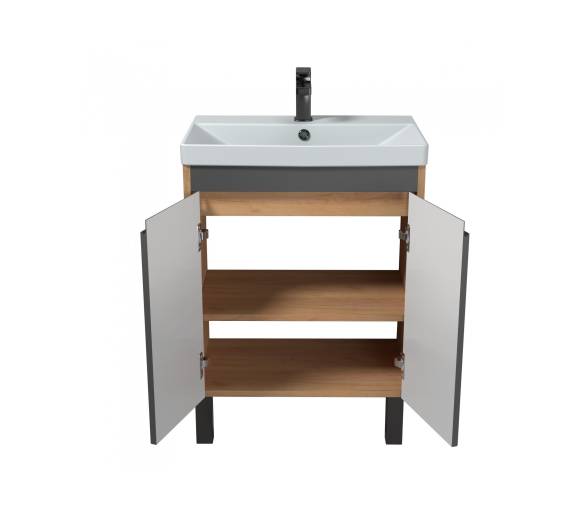 Тумба в ванную универсальная MDD Olive 60-U с умывальником Sempre 60