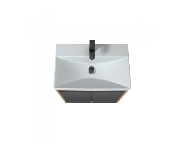 Тумба в ванную универсальная MDD Olive 60-U с умывальником Sempre 60