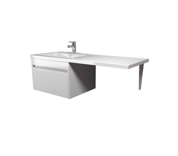 Тумба в ванную подвесная MDD Wing 60-А-W с умывальником Rodeo 120 L