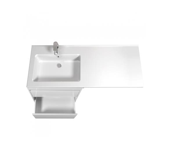 Тумба у ванну підлогова MDD Wing 60-W з умивальником Rodeo 120 L