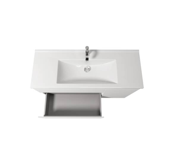 Тумба в ванную универсальная MDD Baki 120-U с умывальником Su-120