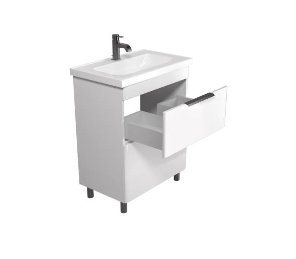 Тумба у ванну підлогова MDD Iris 80 з умивальником Fenova 80