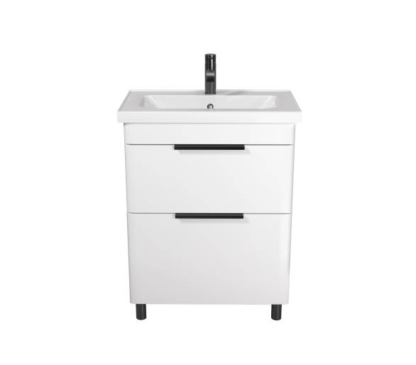 Тумба в ванную напольная MDD Iris 80 с умывальником Fenova 80
