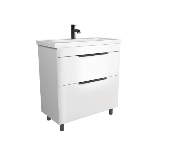 Тумба у ванну підлогова MDD Iris 80 з умивальником Fenova 80
