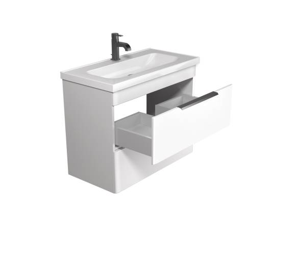 Тумба в ванную подвесная MDD Iris 80-A с умывальником Fenova 80