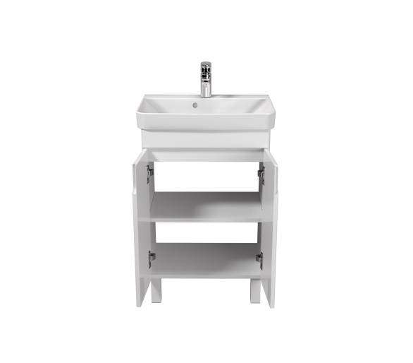 Тумба у ванну універсальна MDD Simple White 55-U з умивальником River 55