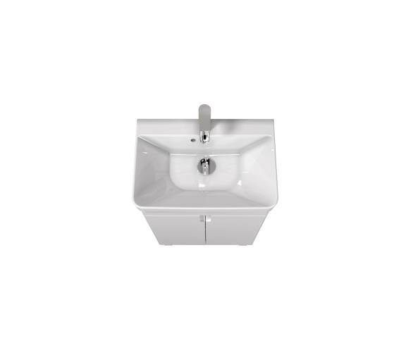 Тумба у ванну універсальна MDD Simple White 55-U з умивальником River 55