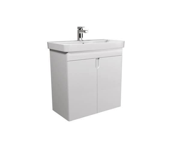 Тумба у ванну універсальна MDD Simple White 70-U з умивальником River 70