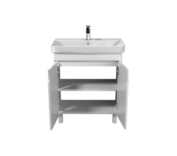 Тумба в ванную универсальная MDD Simple White 70-U с умывальником River 70