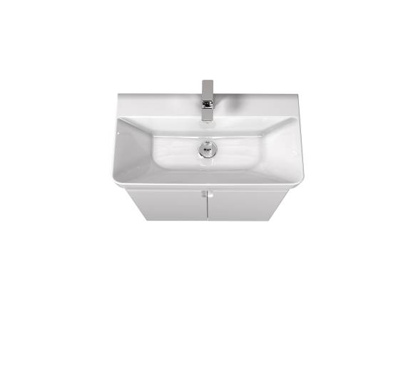 Тумба у ванну універсальна MDD Simple White 70-U з умивальником River 70