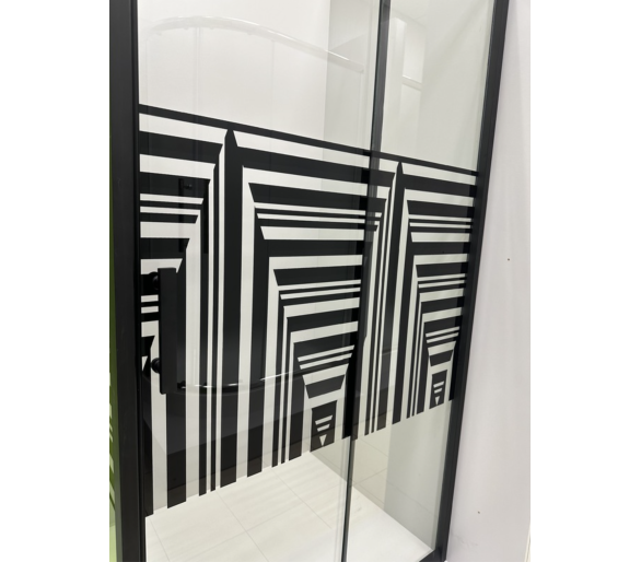 Душевая кабина ARTEX STT-110 BLACK PRINT 110x80x185 без поддона