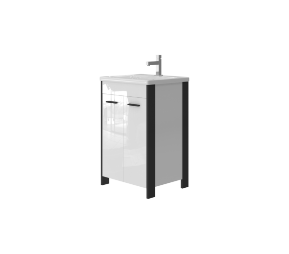 Тумба в ванную напольная Juventa Brooklyn Br-55 черная