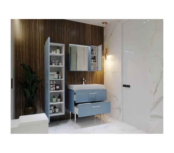 Зеркало со шкафом Juventa Manhattan MnhMC-80 белое