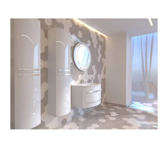 Дзеркало Juventa Botticelli Vanessa VnM-80 червоне з LED-підсвіткою