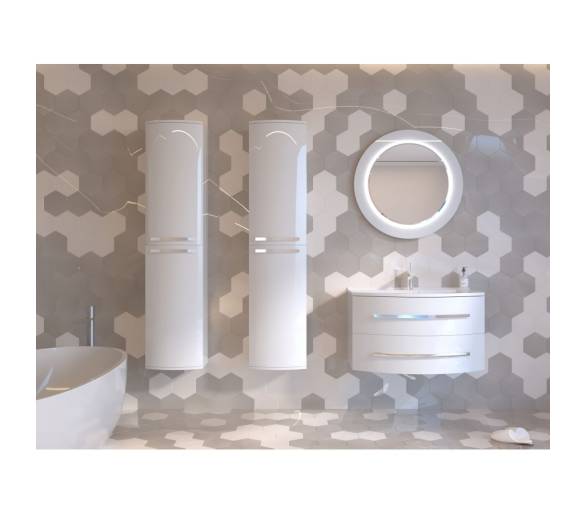 Дзеркало Juventa Botticelli Vanessa VnM-80 червоне з LED-підсвіткою
