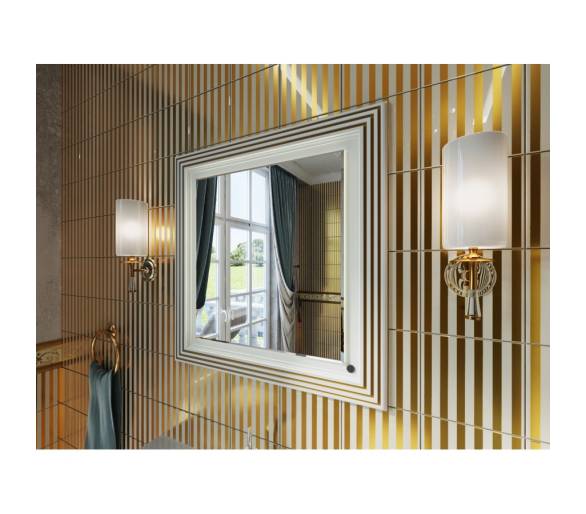 Дзеркало Botticelli Treviso TM-80 біле з LED-підсвіткою