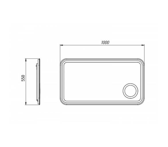 Дзеркало Botticelli Rimini RmM-100 з LED-підсвіткою