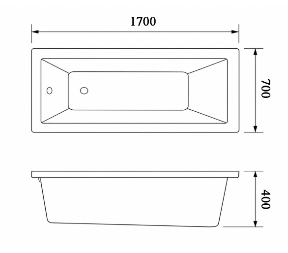 Ванна 170х70 KO&PO 4077