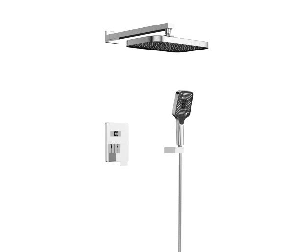 Душевая система скрытая 2 потр. Qtap Aquarius Chrome