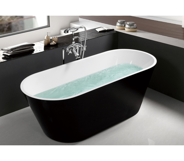 Отдельностоящая акриловая ванна Atlantis C-3004 Black 170x75